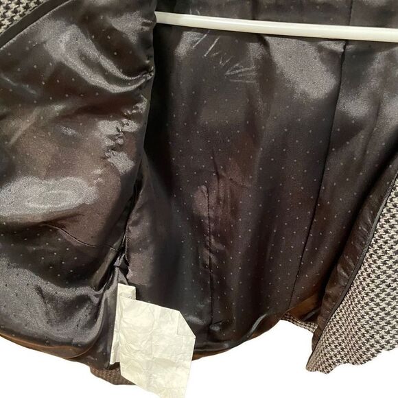 J. Crew Women’s Jacket Blazer Safari Academia Cropped Houndstooth SAMPLE Size 6 - Picture 3 of 7